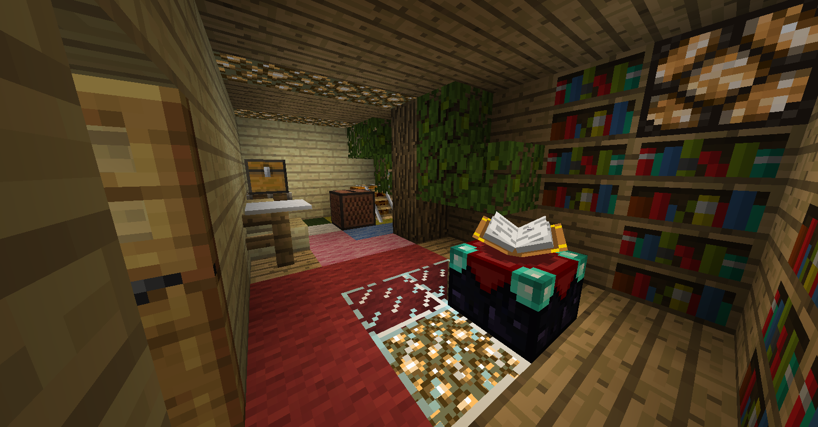 the enchanting room in the cottage basement